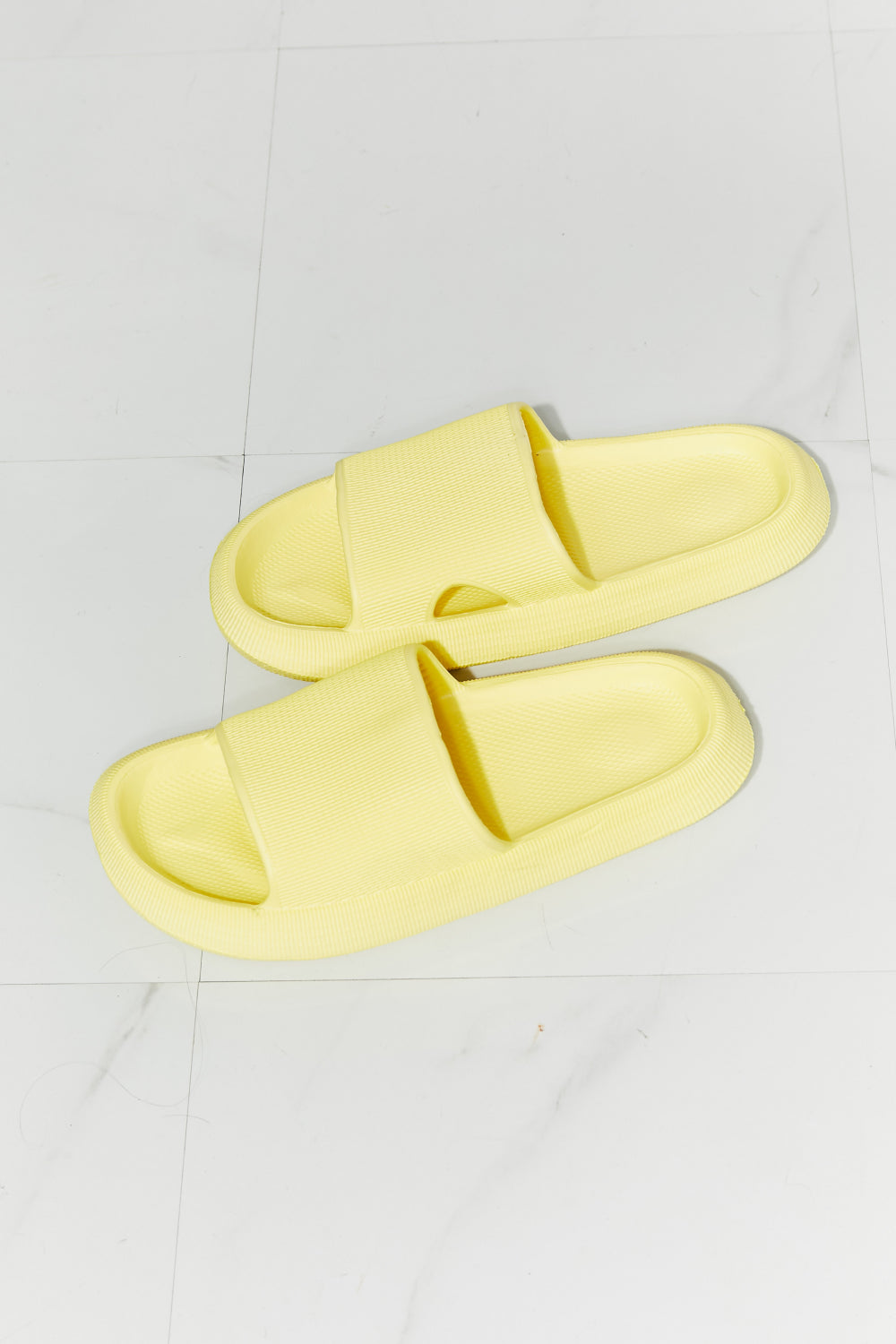 MMShoes Open Toe Slide in Yellow