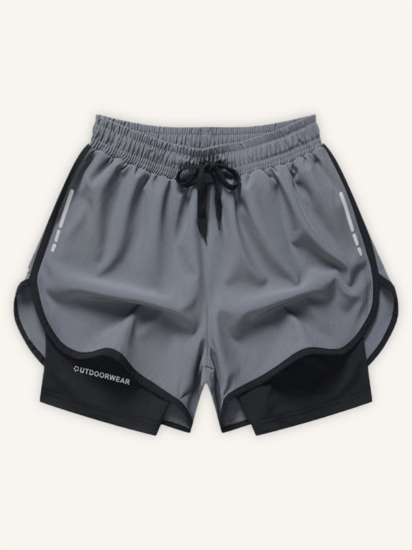 Sports Training Two-Piece Woven Ventilation Shorts