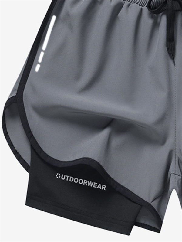 Sports Training Two-Piece Woven Ventilation Shorts