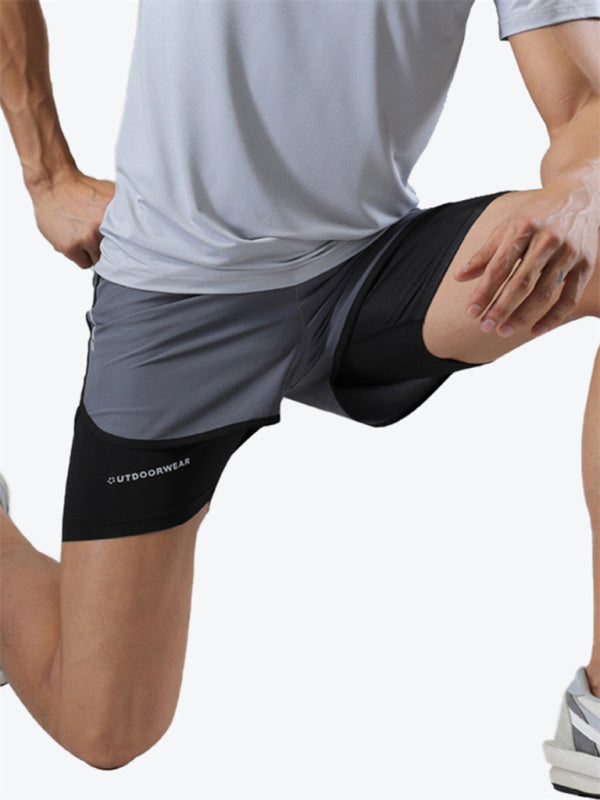 Sports Training Two-Piece Woven Ventilation Shorts