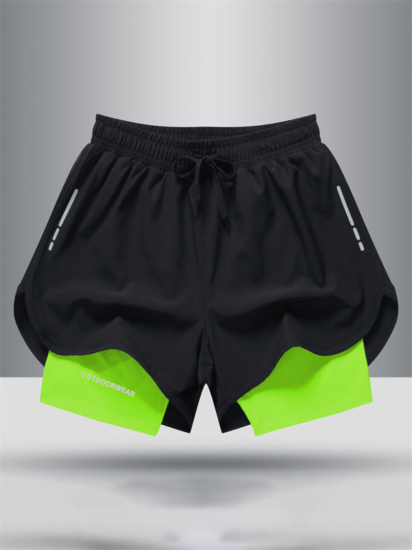 Sports Training Two-Piece Woven Ventilation Shorts