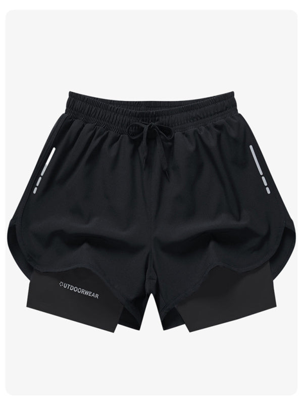Sports Training Two-Piece Woven Ventilation Shorts