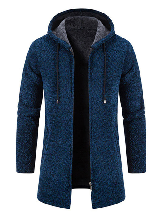 Men's Casual Zipper Hooded Cardigan